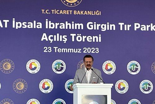 İ̇psala Umat İ̇brahi̇m Gi̇rgi̇n Tır Parkı’nın Açılışına Katılım Sağladık